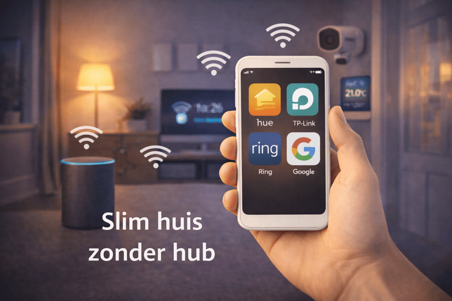 Slim huis zonder hub