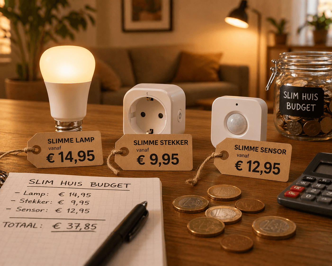 Slim huis beginnen met een budget: starterset onder €100 (2026)