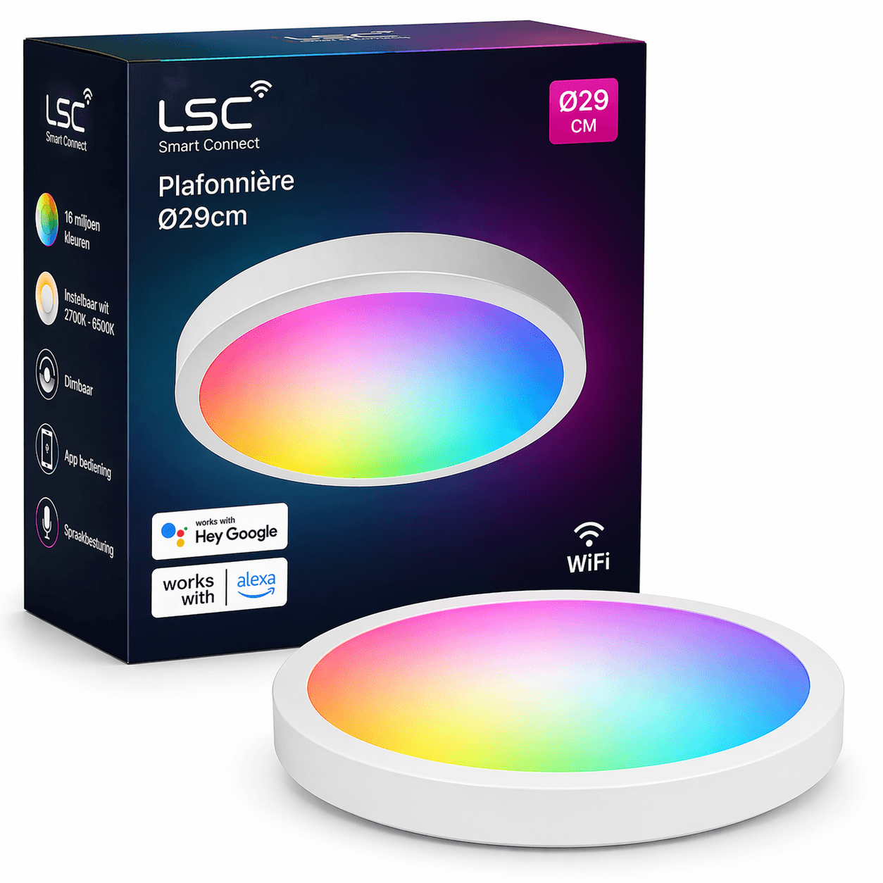LSC Plafonnière Ø29cm — complete slimme plafondlamp