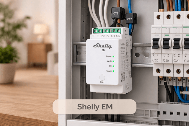Shelly EM Energiemeter slim product
