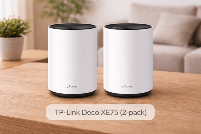 TP-Link Deco XE75 (2-pack) slim product